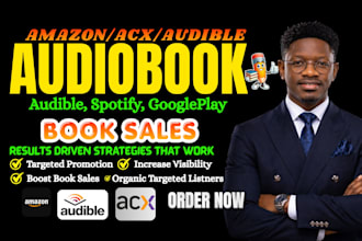 promote acx audiobook audible book and amazon book promotion