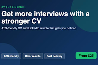 rewrite your CV and linkedin profile to win interviews