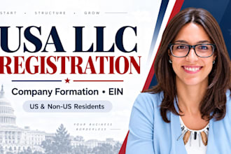 do USA llc registration, company formation and ein for non US residents