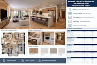 do millwork, construction cabinetry and finish carpentry material take off