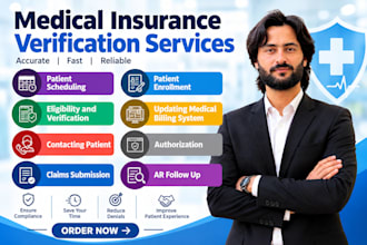 do patients eligibility, authorization, ar follow up and claim submission