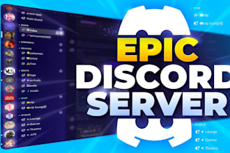build a professional gaming or community discord server with bots
