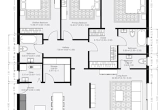 create a 2d floor plan and furniture layout for your space
