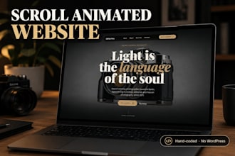 build a scroll animation website with cinematic video effects