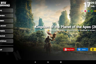 develop a professional android iptv app, wave, ibo player with control panel
