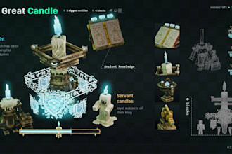 create 3d models of characters for minecraft