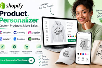 do shopify product personalizer zepto inkybay teeinblue customly zakeke kickflip