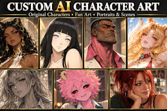 create custom ai character art and oc portraits