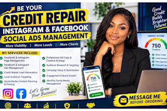 be your credit repair, credit repair instagram facebook social ads management