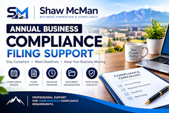 provide annual business compliance filing support
