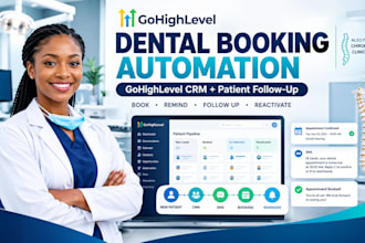 set up gohighlevel automation and booking for dental clinics