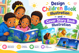 design children book illustration and cover story book illustration