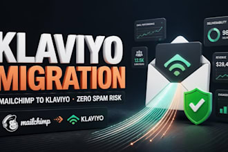 migrate mailchimp or omnisend to klaviyo with tags and email flows