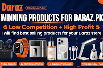 hunt winning profitable products for daraz store