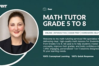 be an expert math tutor