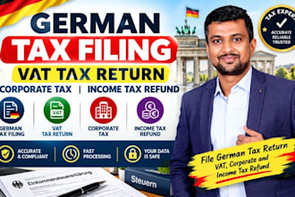 file german tax return, vat, coporate and income tax refund