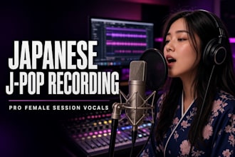 record a native japanese voice over for commercial or video for your project