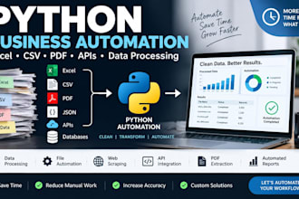 automate excel CSV and data processing tasks with python
