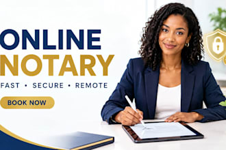 provide fast remote online notary services for legal documents