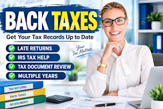 file back taxes, late tax returns and resolve irs tax issues