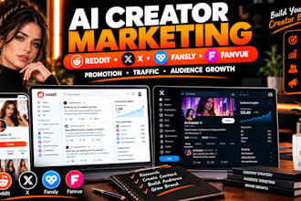 promote ai onlyfans girl, fansly, fanvue, nsfw adult web via reddit x marketing