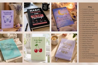 design custom etsy digital products and printables