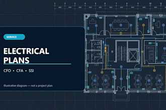create electrical power, low current and fire alarm plans