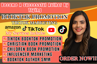 do booktok promotion tiktok marketing children book promotion booktok author SMM