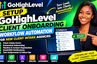 gohighlevel client onboarding workflow automation for new client intake agencies