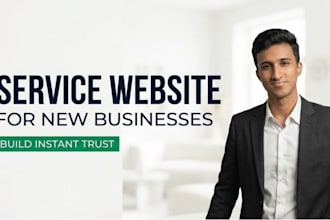 build a professional service website for your new business