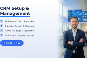 set up, fix or migrate your hubspot, zoho or pipedrive crm