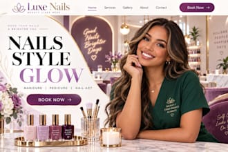wix nail salon website pedicure salon nail bar beauty nail salon website
