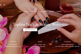 wix nail salon website pedicure salon nail bar beauty nail salon website