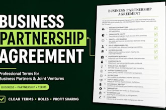 draft a professional and binding business partnership agreement