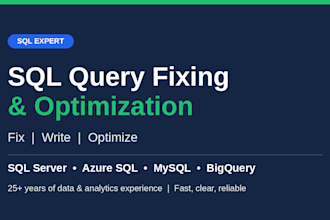 fix, write and optimize your sql queries