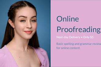 proofread and edit professional online content