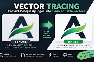 vectorize your logo and convert images to vector