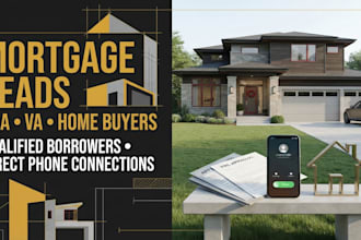 mortgage leads, home buyer leads, fha va mortgage live transfers