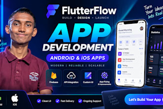 build a flutterflow app for android and ios