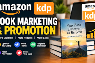 provide amazon KDP book marketing and promotion