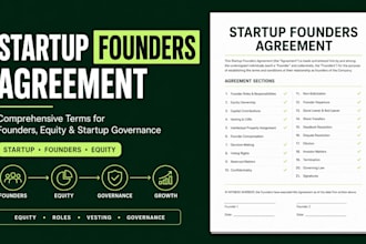 draft an ironclad startup founders agreement for your new venture