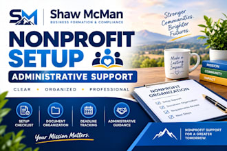provide nonprofit setup and administrative support