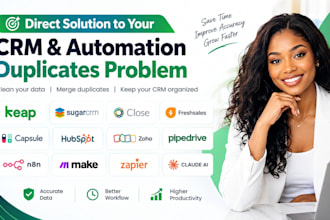 lead data cleanup keap sugar crm close freshsales capsule creatio deduplication