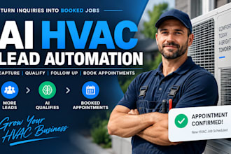 build ai hvac lead qualification and appointment booking automation with CRM