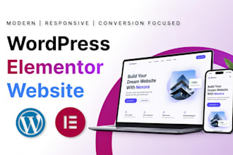 design or redesign a wordpress elementor website
