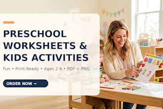 design engaging kids worksheets preschool activities for early learning