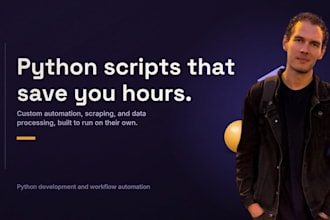 build python automation for web scraping and data processing
