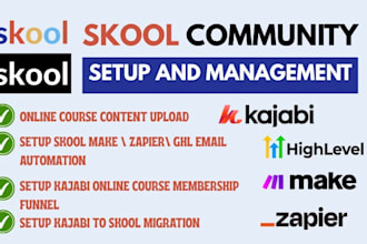 do skool ghl course upload, course management, membership setup