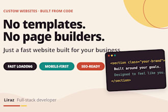 build a custom coded website for your small business