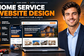 build squarespace website for plumbing, construction, or service business
